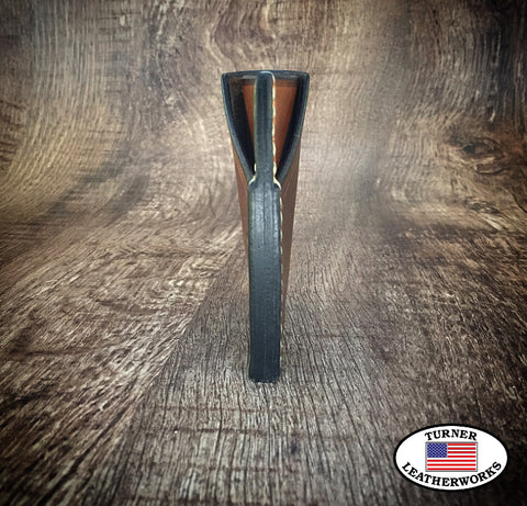 Handmade full grain cowhide Leather Minimalist Front Pocket Wallet BLACKBEARD MADE IN THE USA