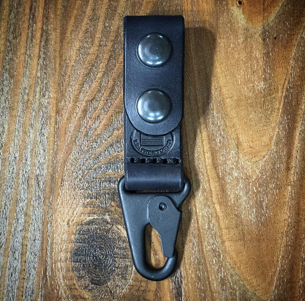Leather belt keeper (key holder) with H&K style sling clip Turner