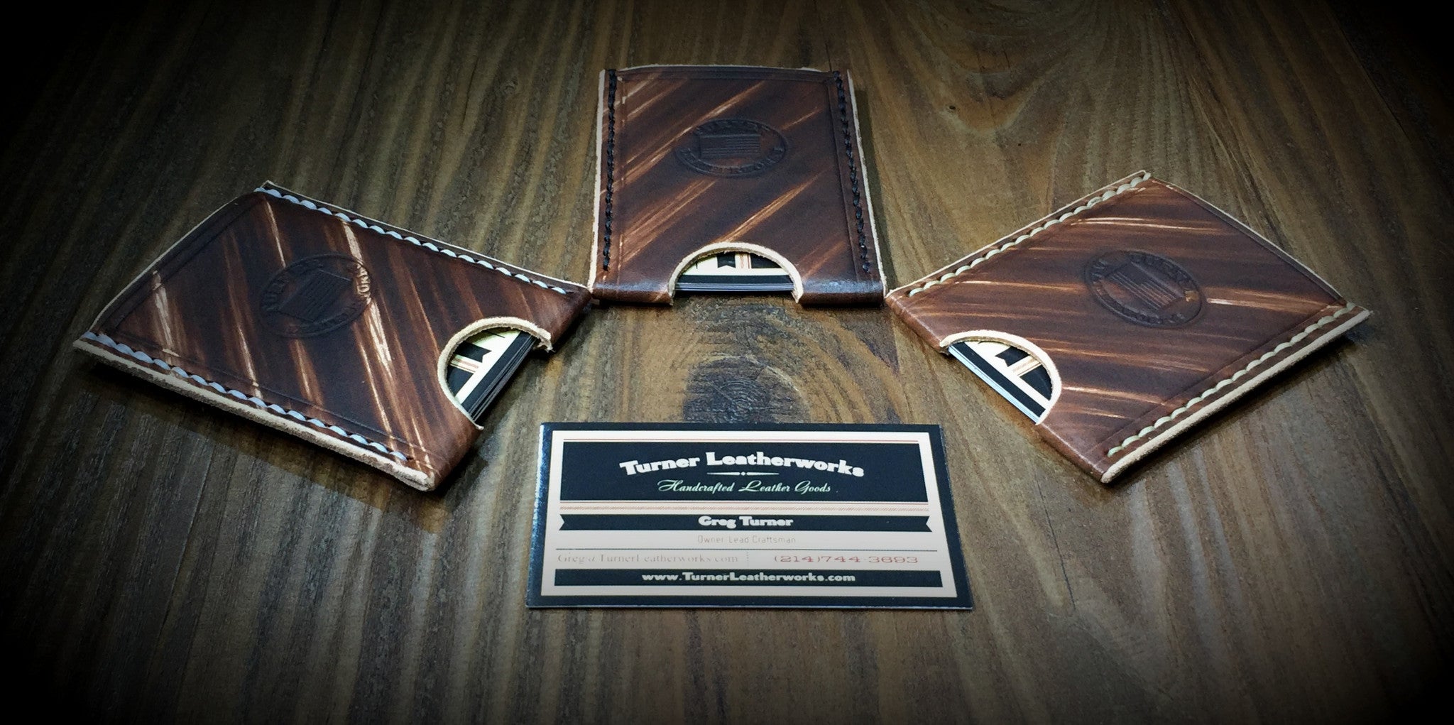 Personalized Leather Business Card Holder