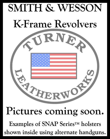 Turner Leatherworks SNAP Series™ Leather Holster SMITH & WESSON Revolver (K&L Frame Models)